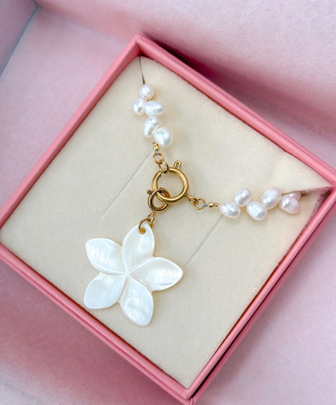 Pearl Petal Necklace