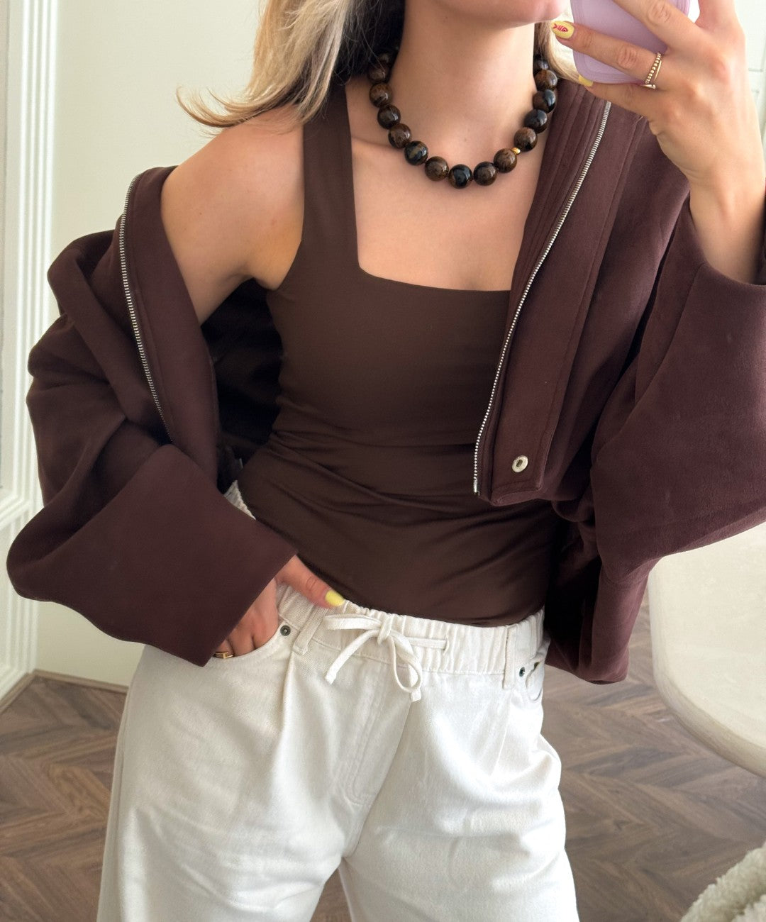 Nova Necklace Chocolate Brown