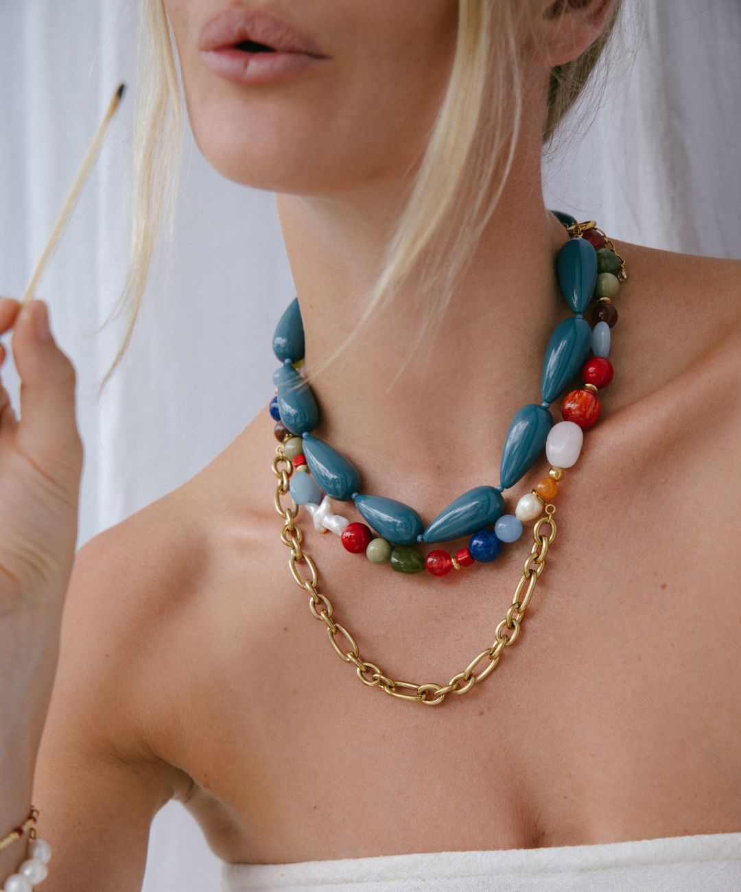 Muse Necklace Denim