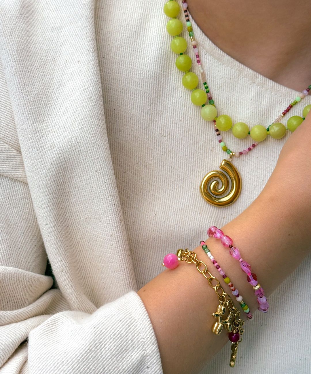 Lime Martini Necklace