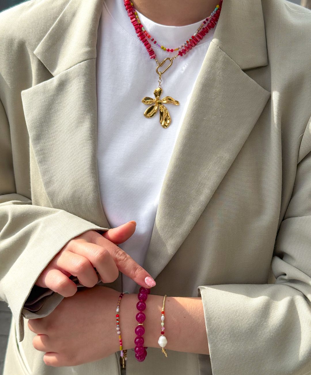Riviera Red Necklace