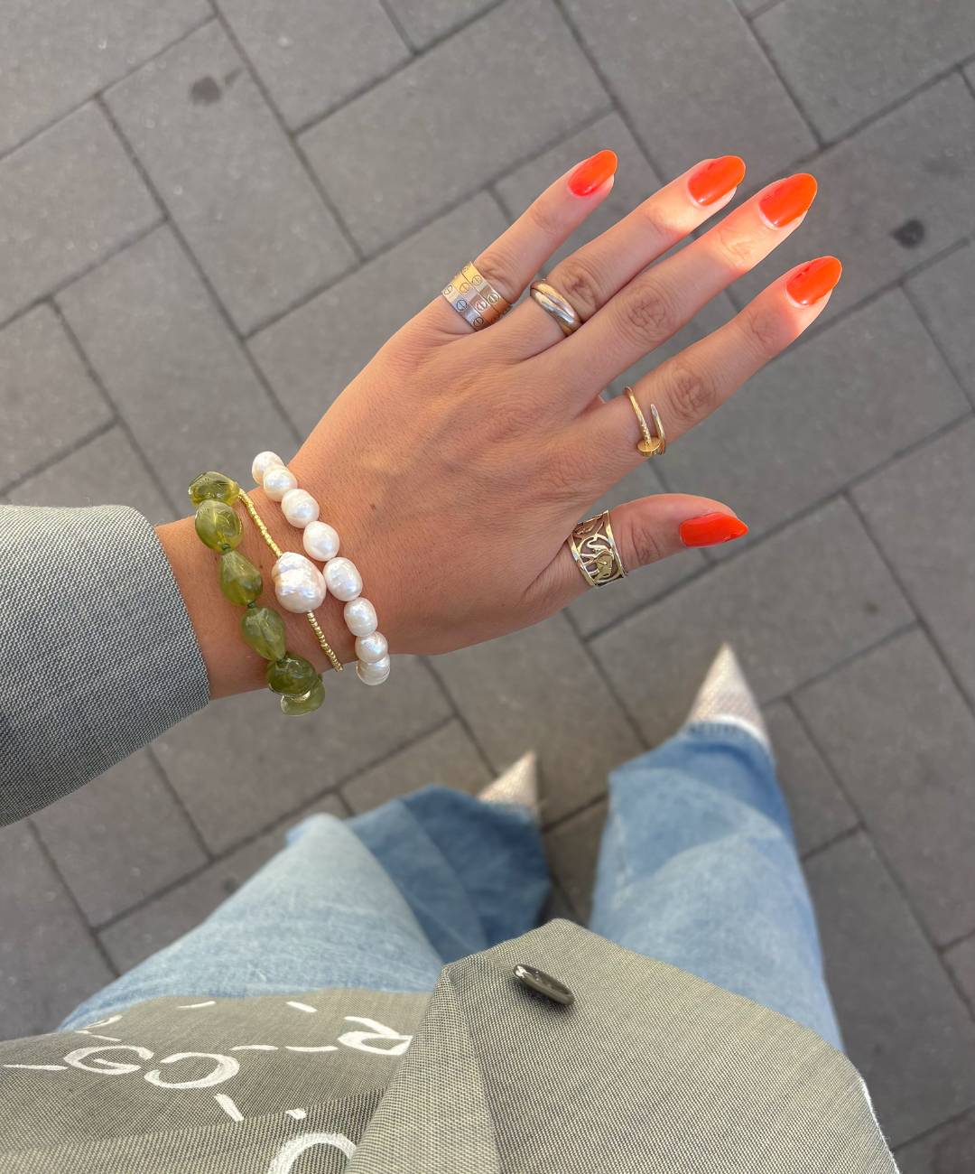 Dames armband groene kralen