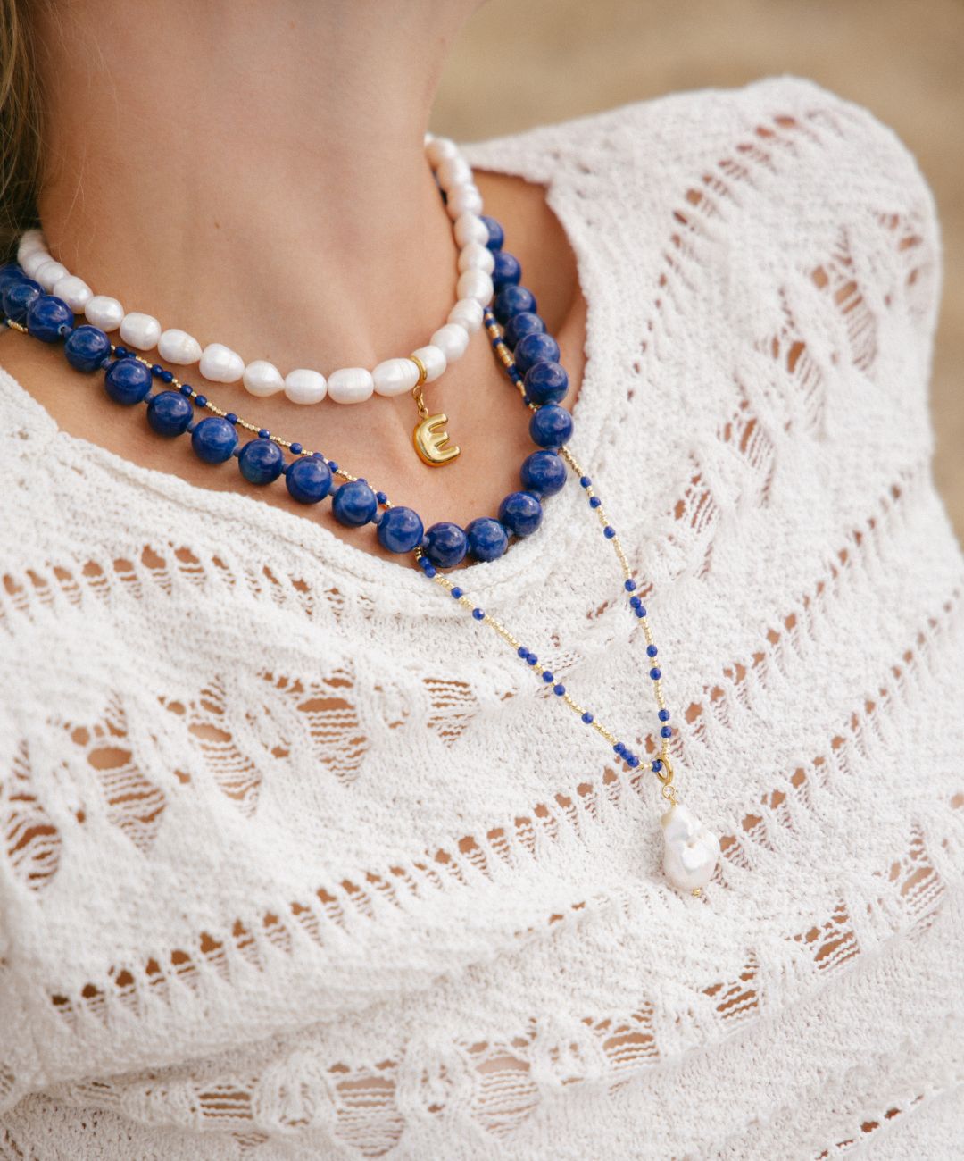 Cloudy Pearl Necklace