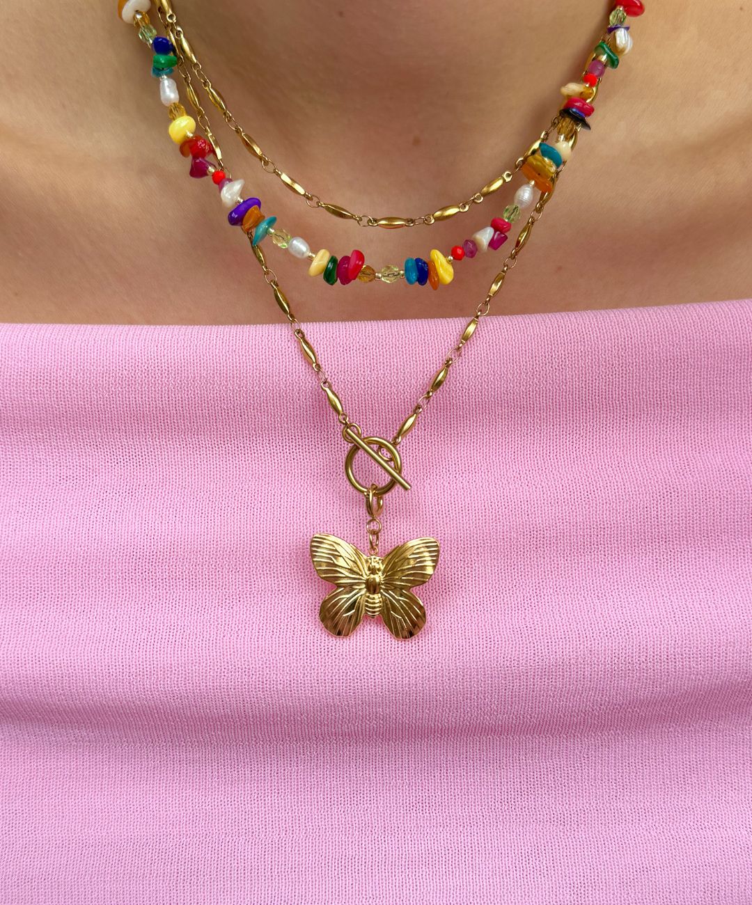 Golden Butterfly Charm