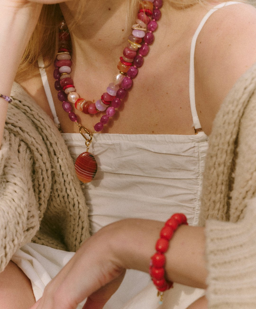 Living Root Ketting Pink