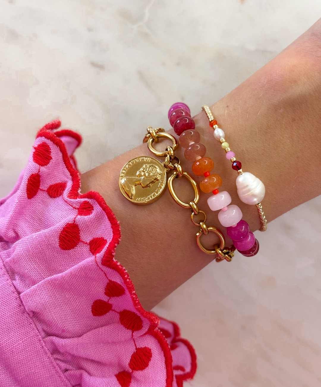 Baroque Coin Bracelet
