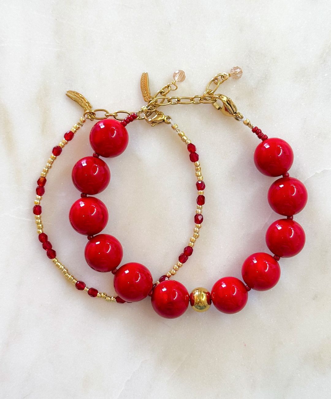 Halo Bracelet Red