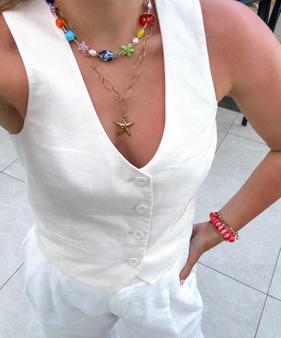 Coral Capri Bracelet