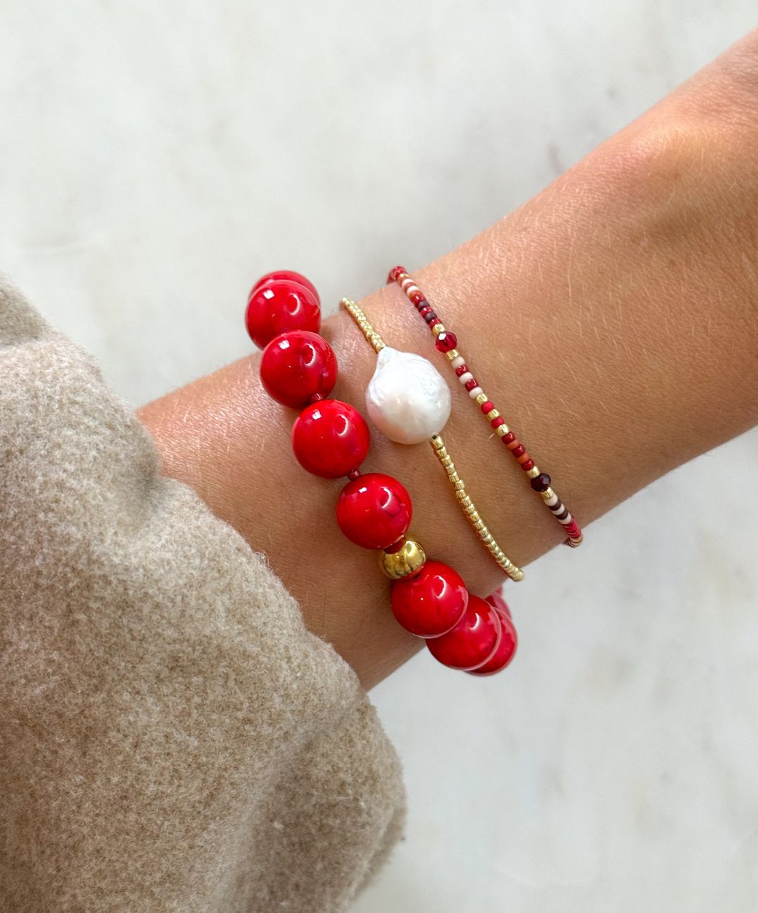 Red Bold Bracelet