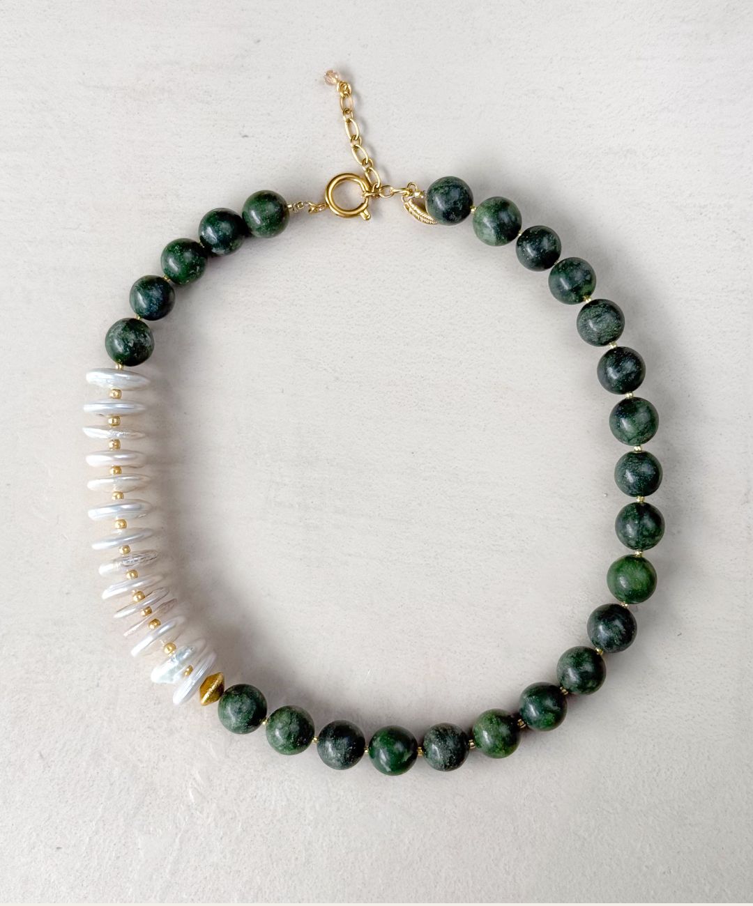 Pistachio Pearl Necklace