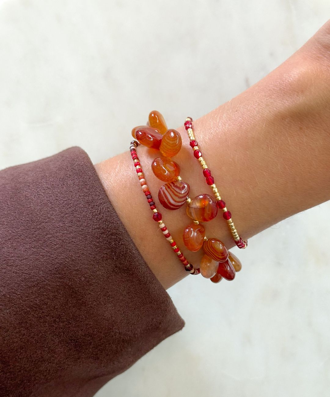 Halo Bracelet Red
