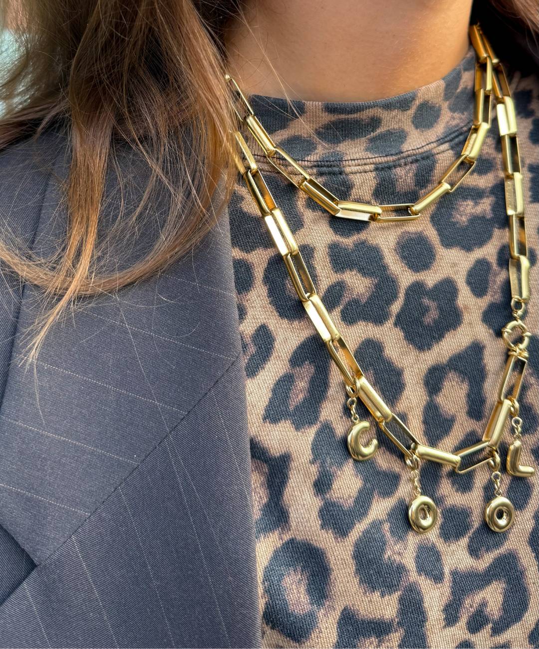 Verstelbare ketting, stainless steel, vrouwelijke sieraden