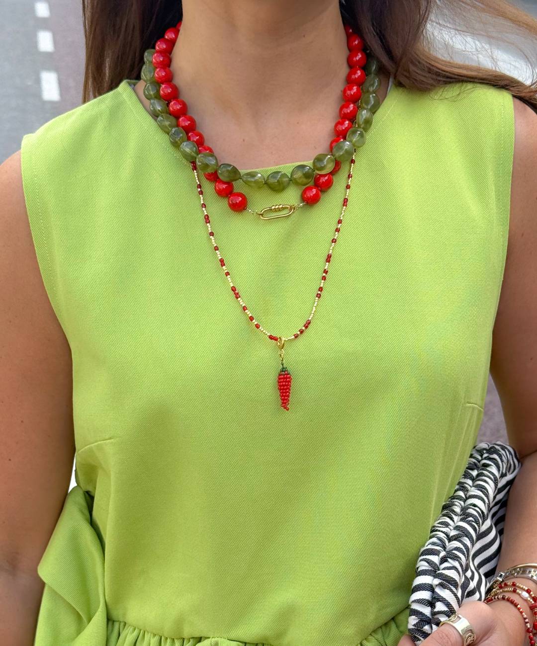 Red Bold Necklace