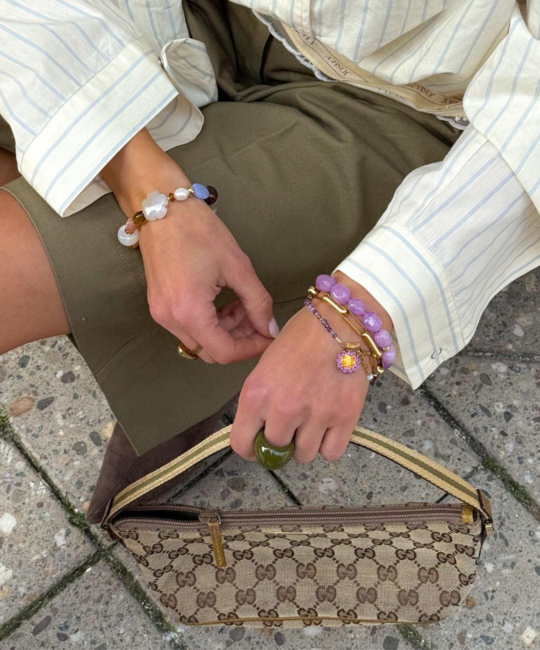 Lilac Stone Armband