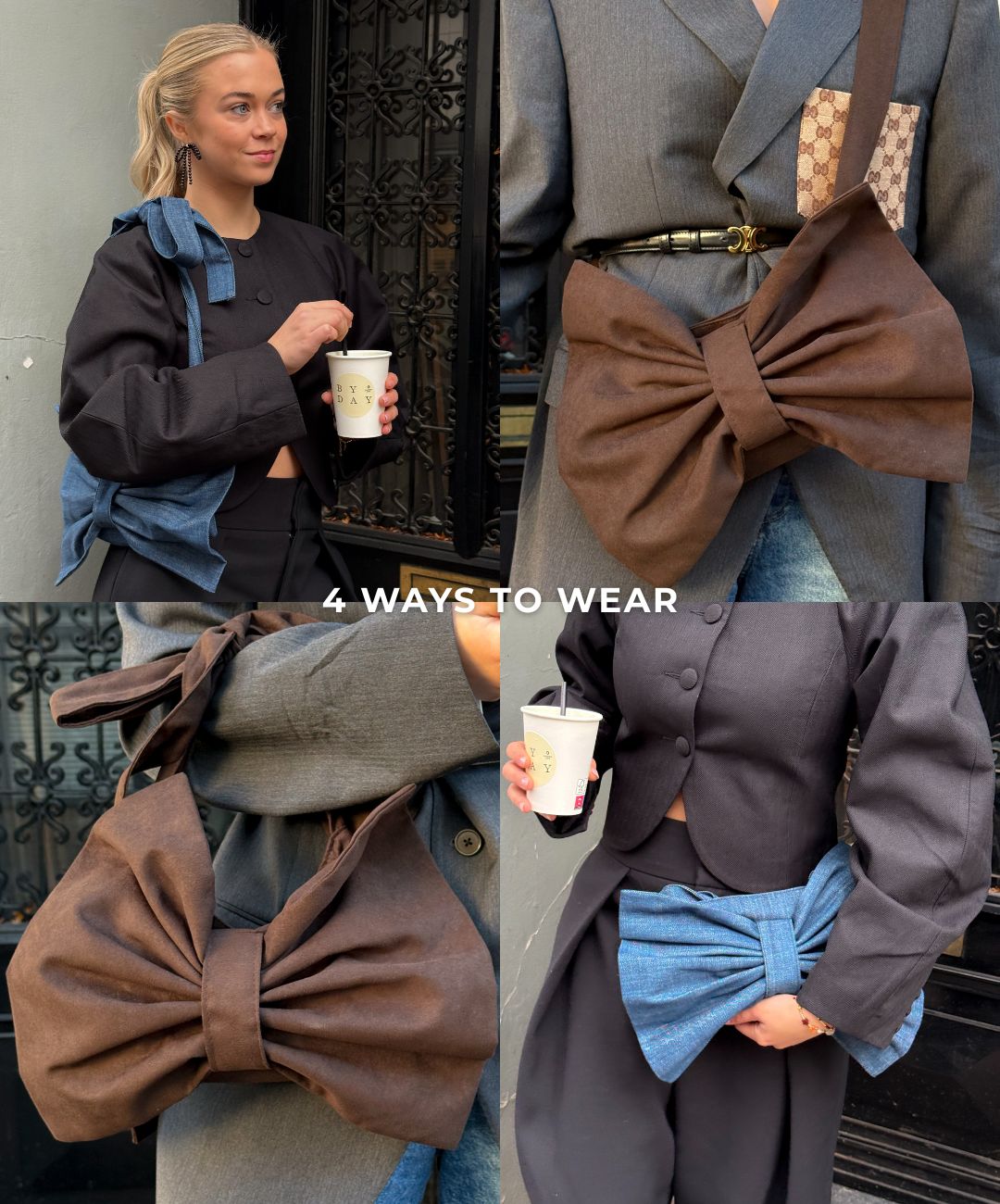 Bow Bag Chocolate Brown