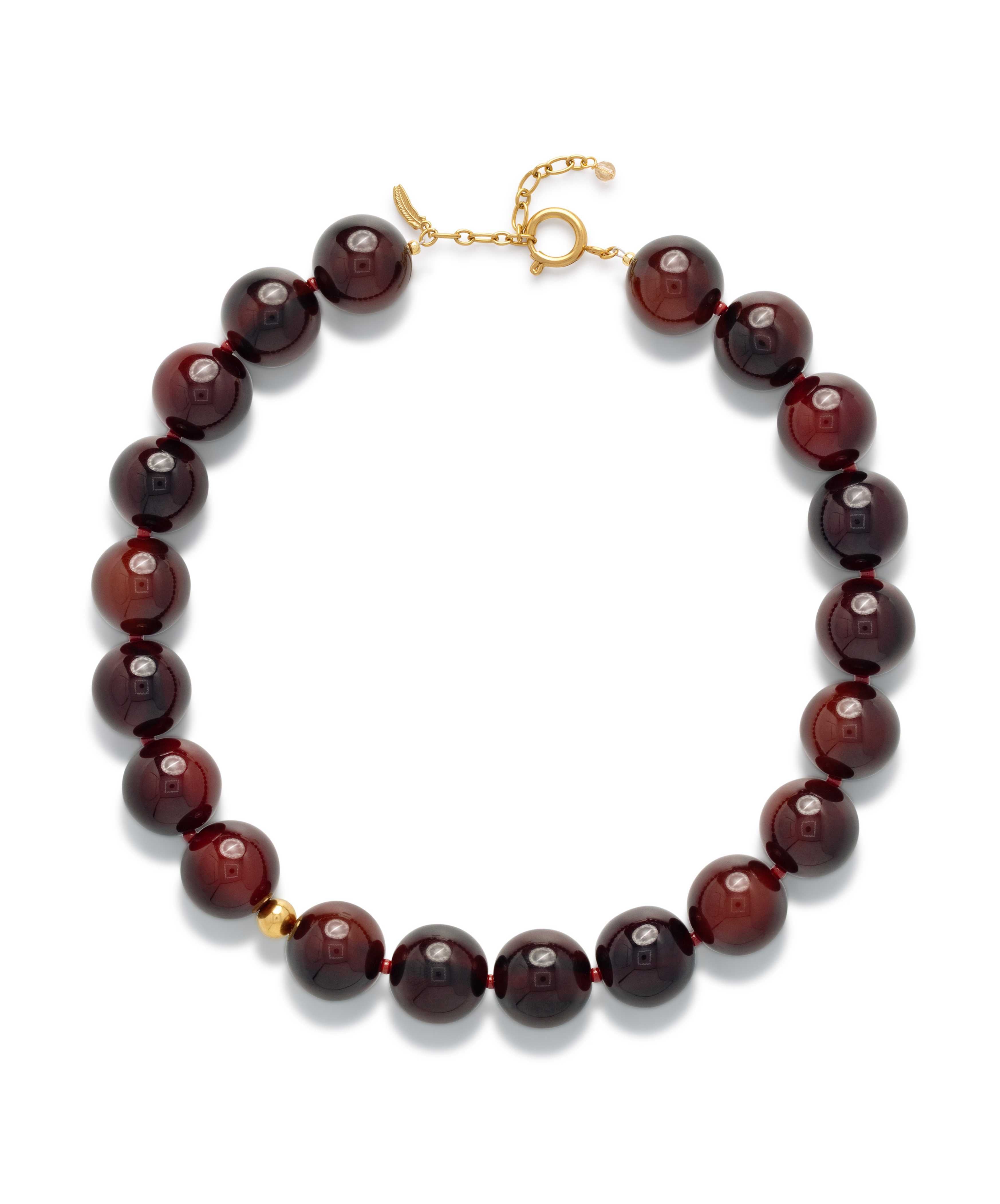 Nova Necklace Burgundy