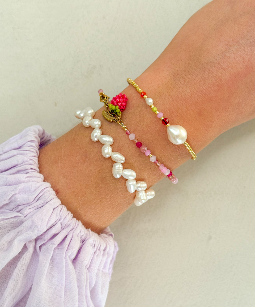 Pearl Petal Bracelet