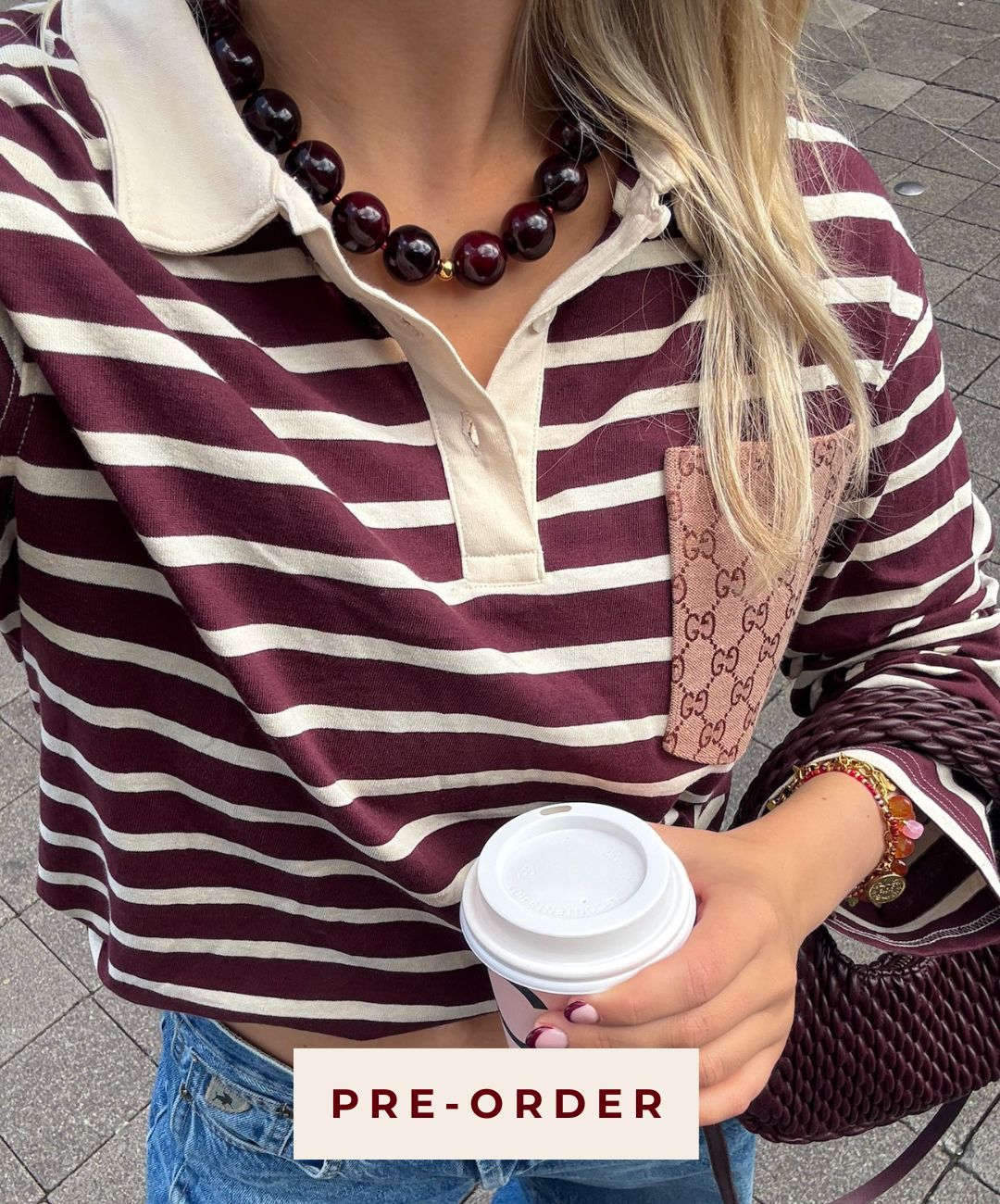 Nova Necklace Burgundy