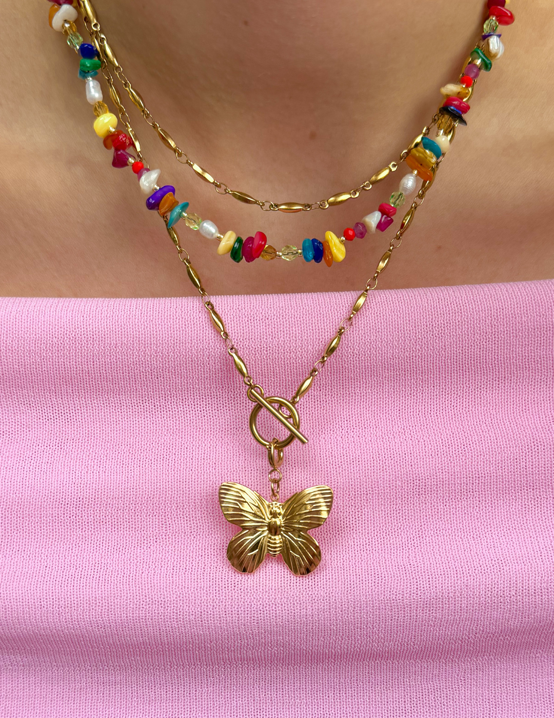 Golden Butterfly Charm