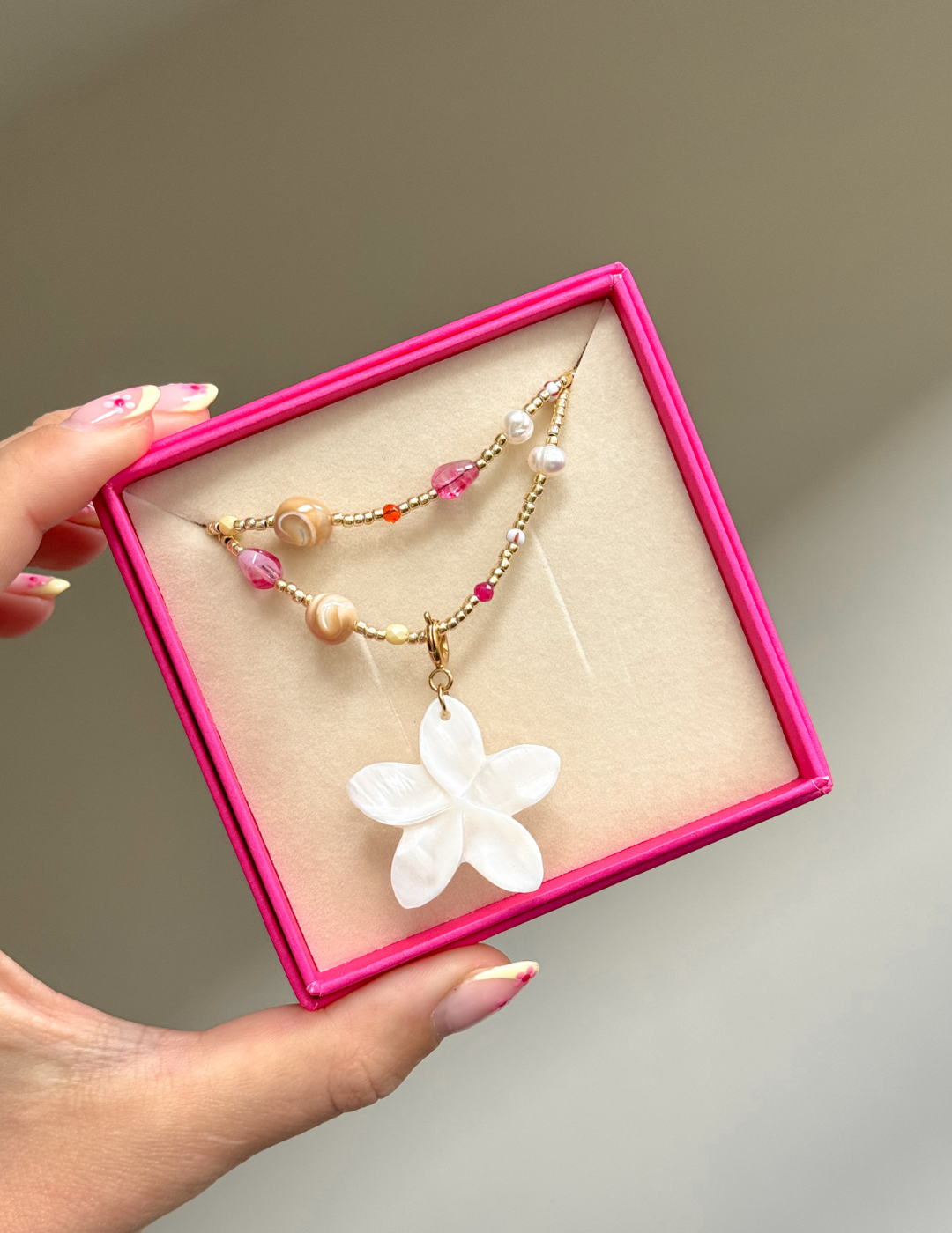 Shell Flower Charm