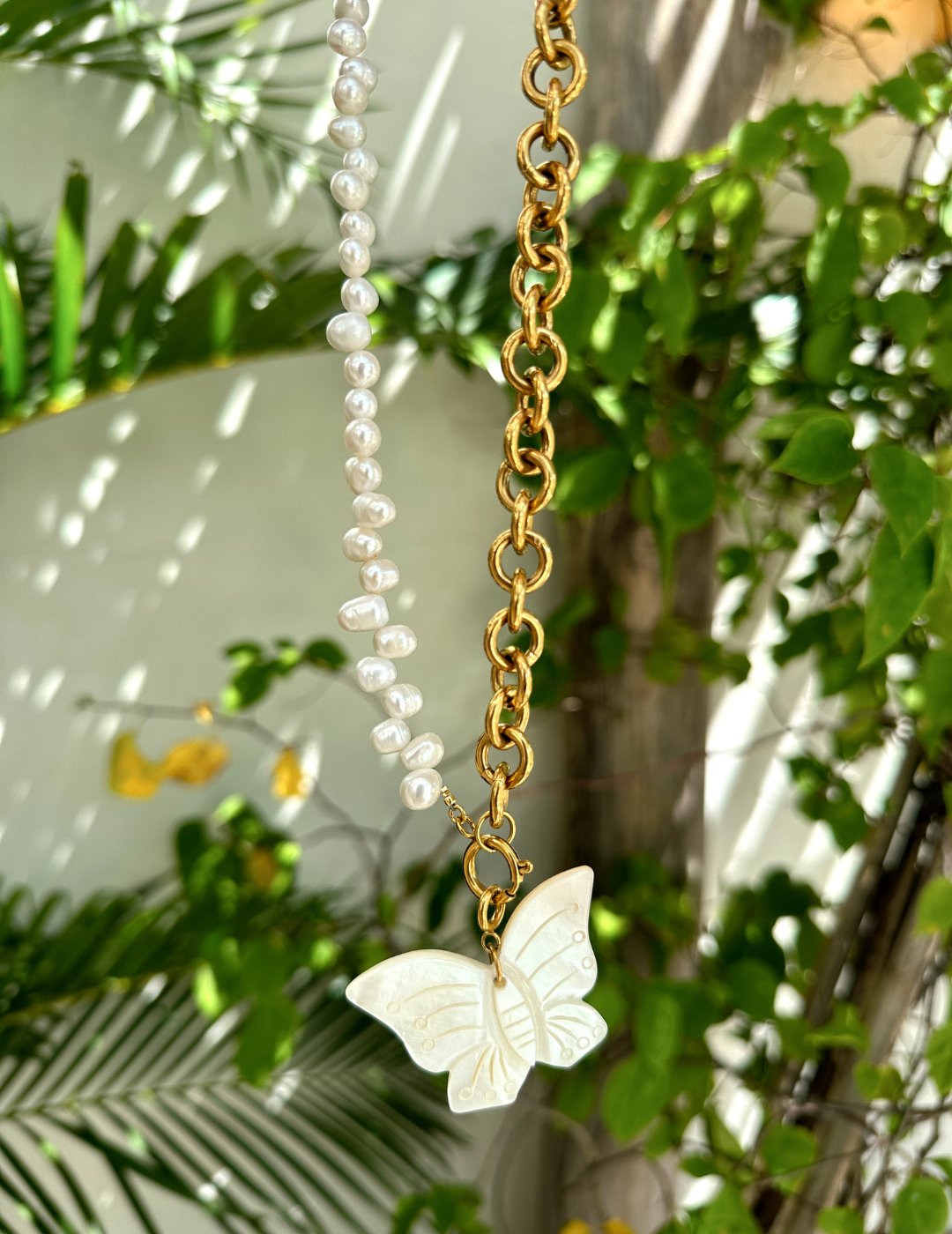 Shell Butterfly Charm