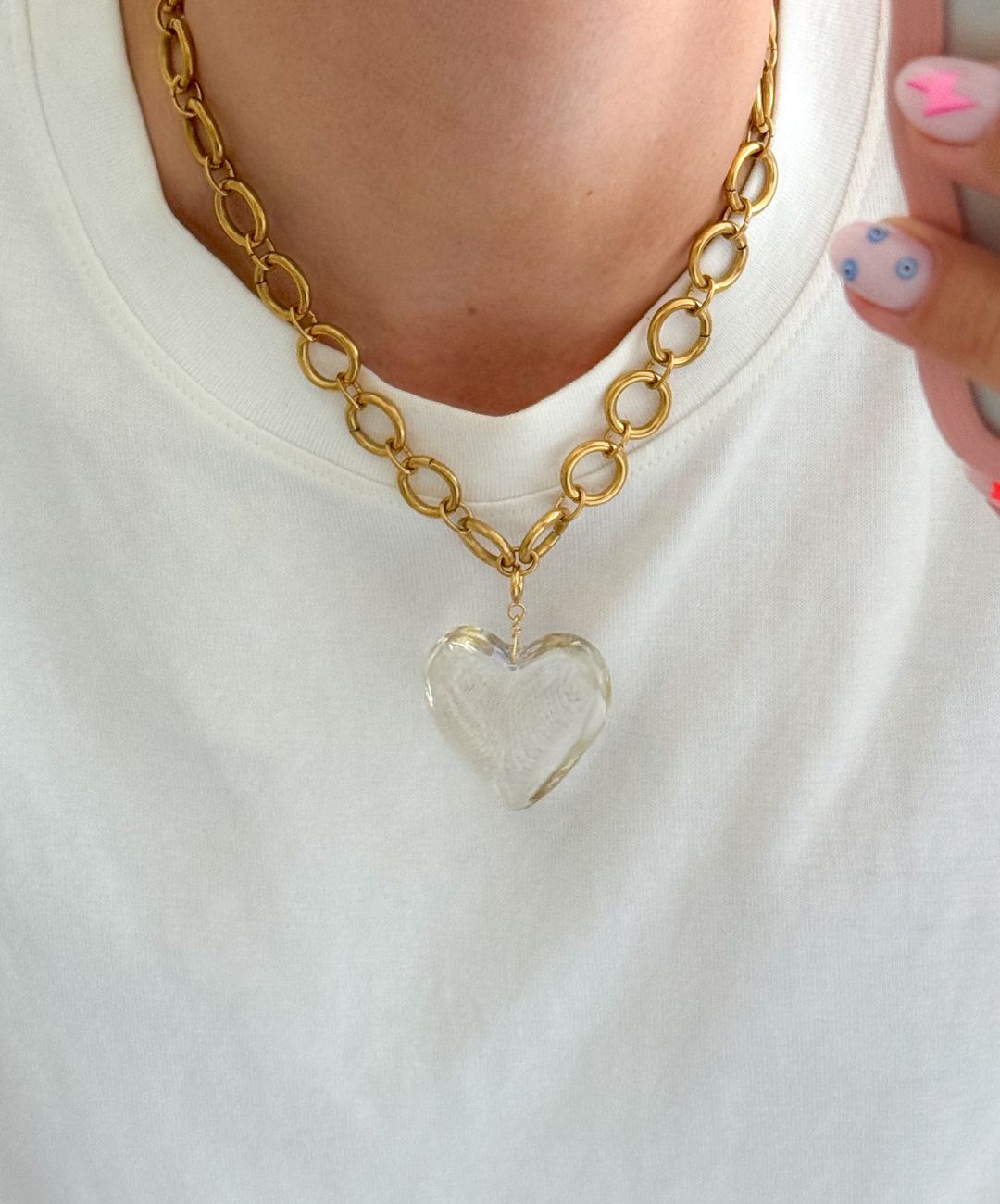 Glowing Heart Charm