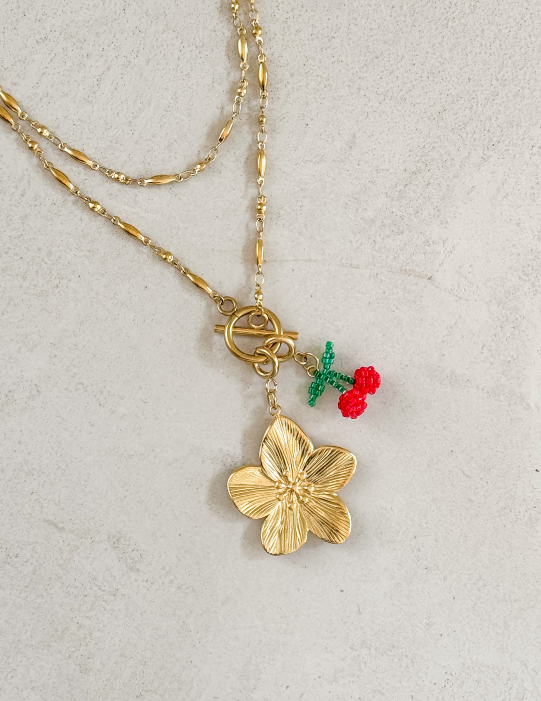 Golden Flower Necklace