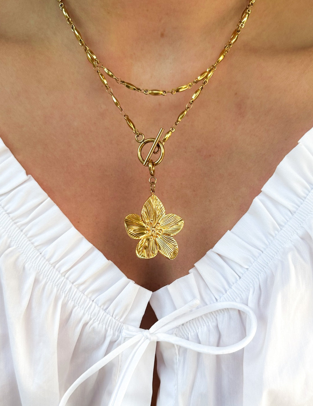 Golden Flower Necklace