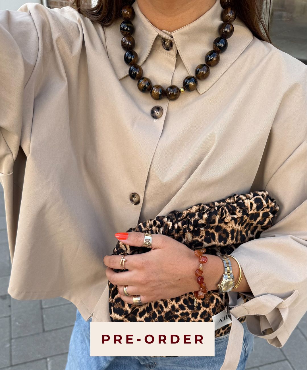 Nova Necklace Chocolate Brown