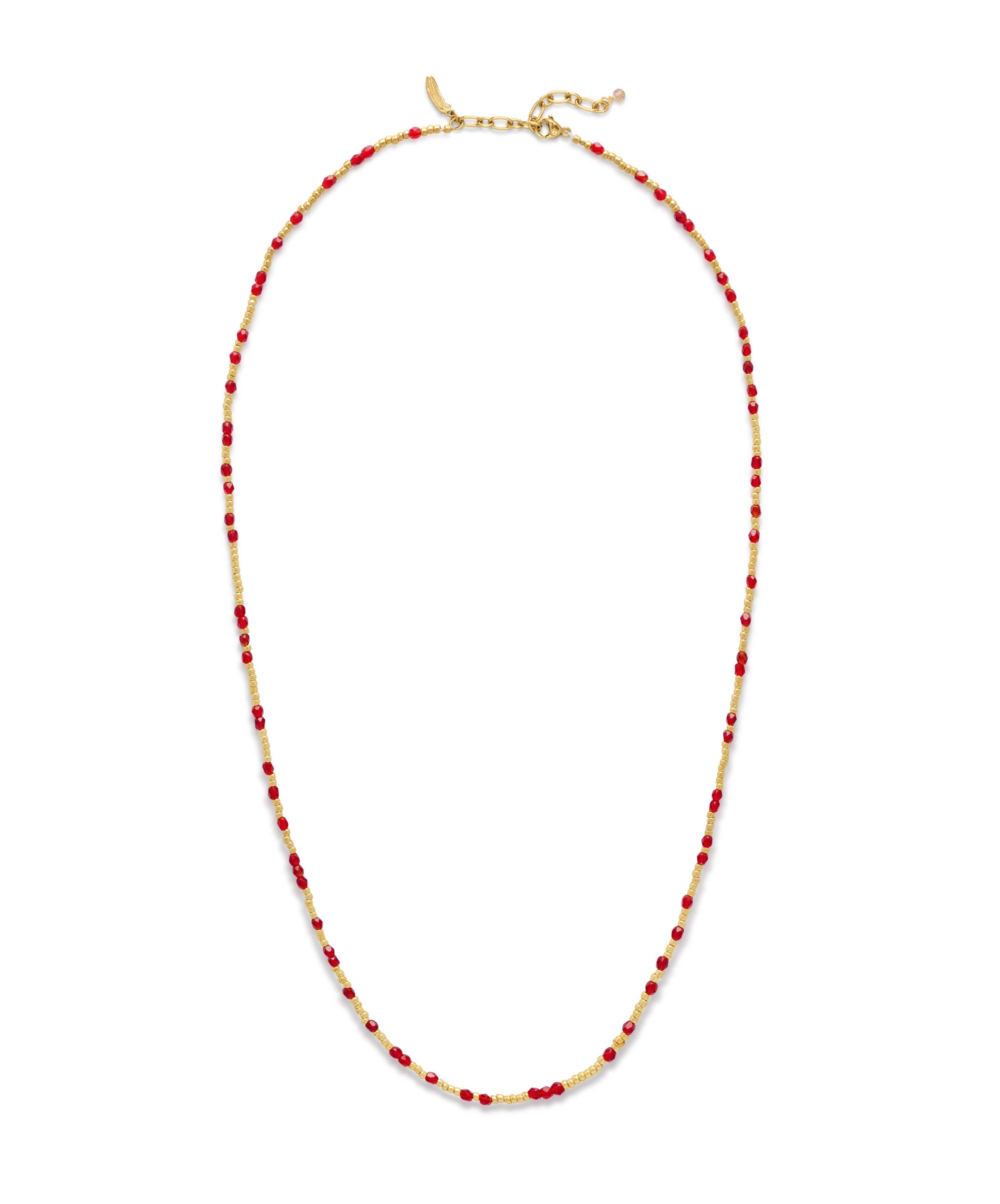 Halo Necklace Red