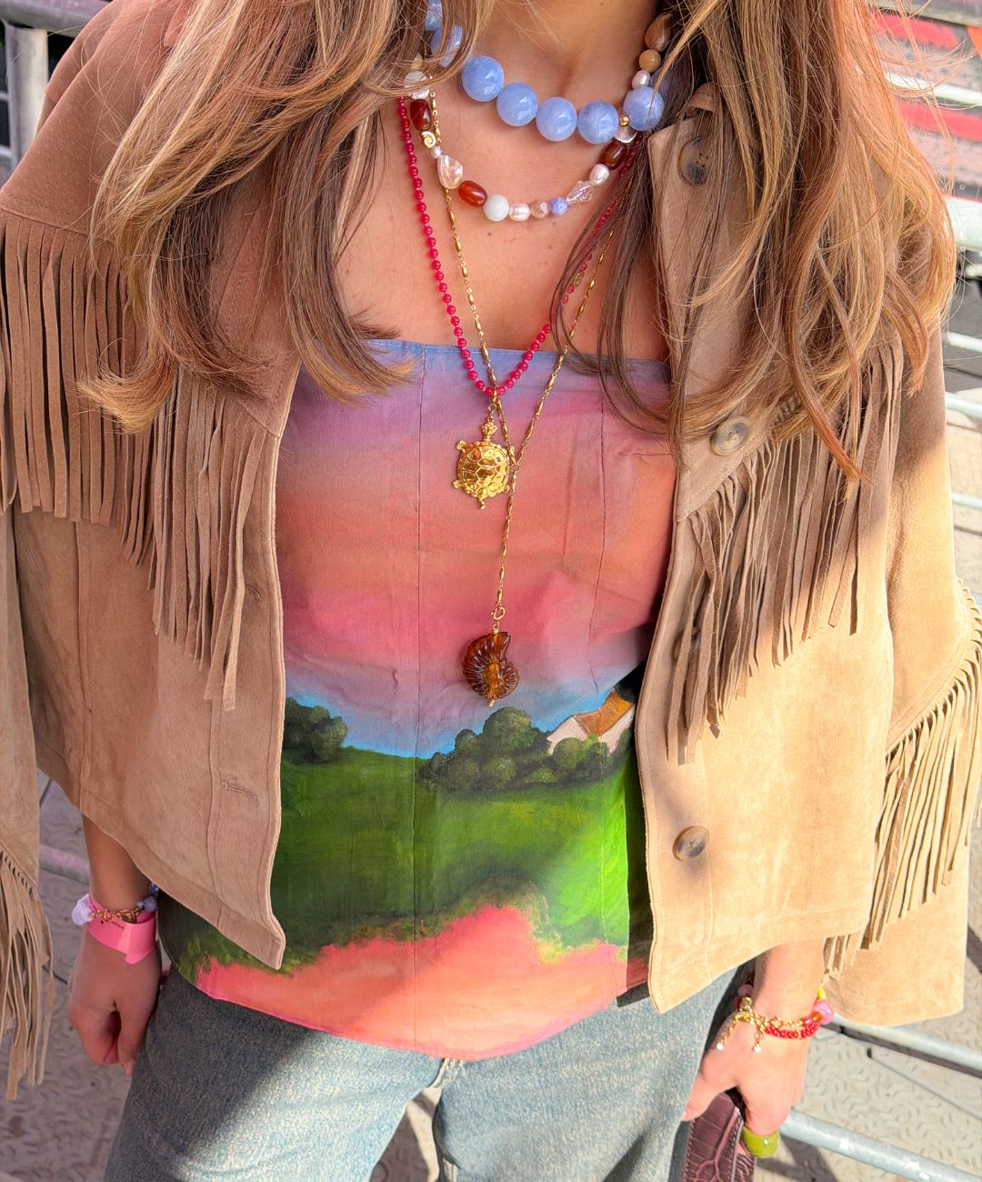 Pink Shell Ketting