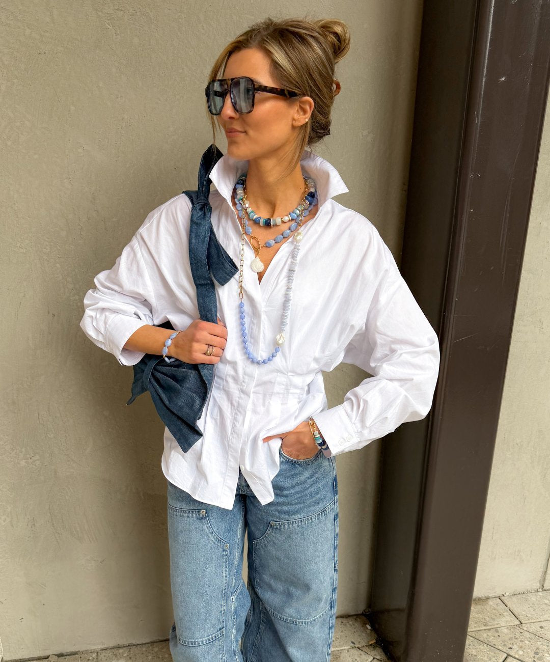 Living Root Necklace Blue