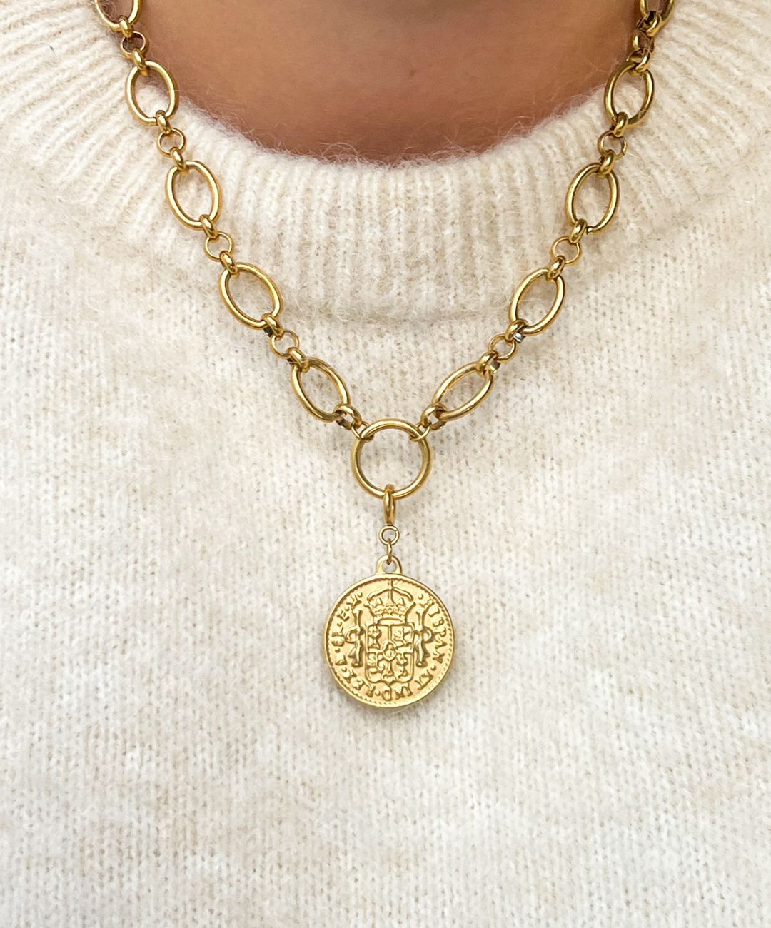 Baroque Coin Necklace