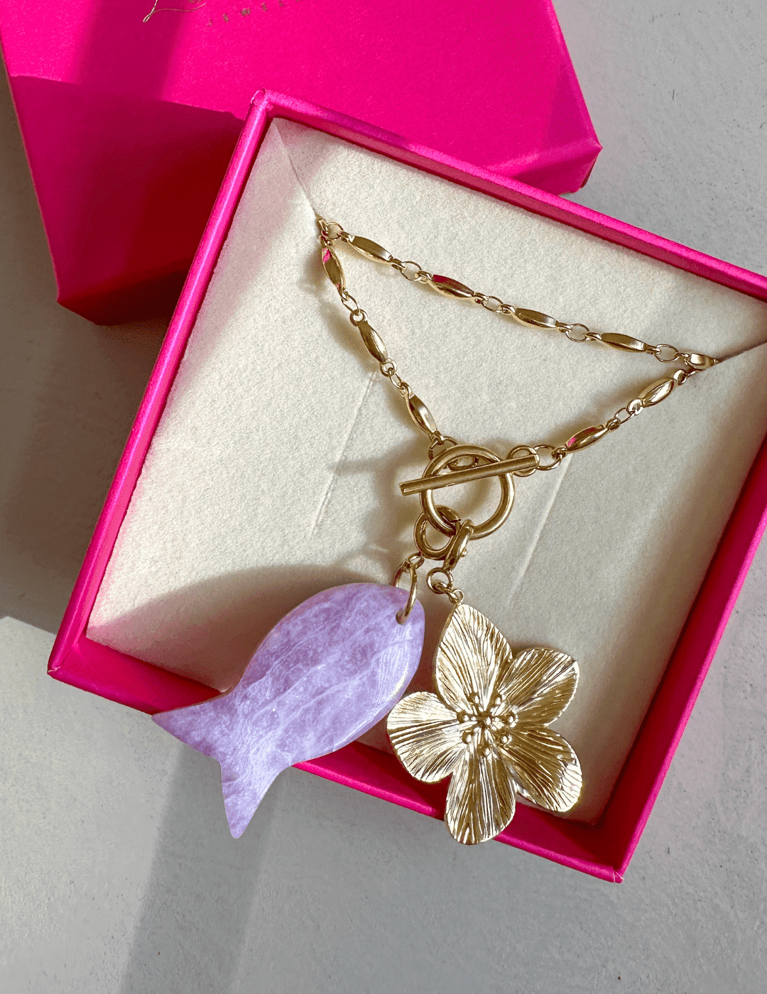 Golden Flower Charm