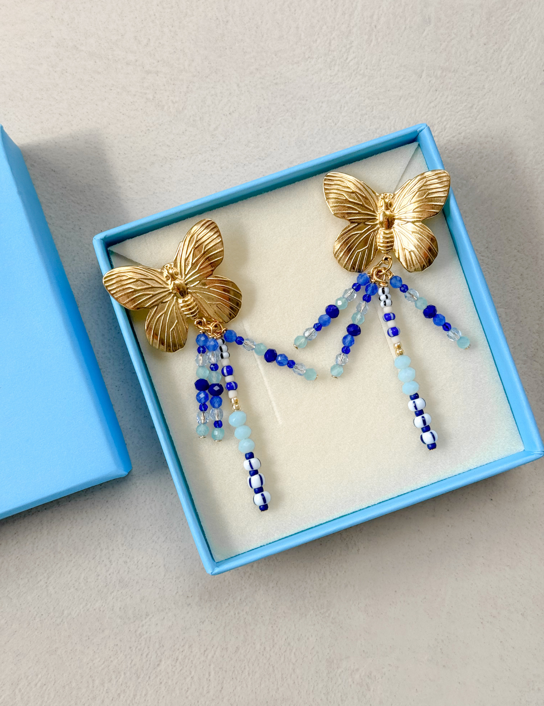 Azure Butterfly Earrings