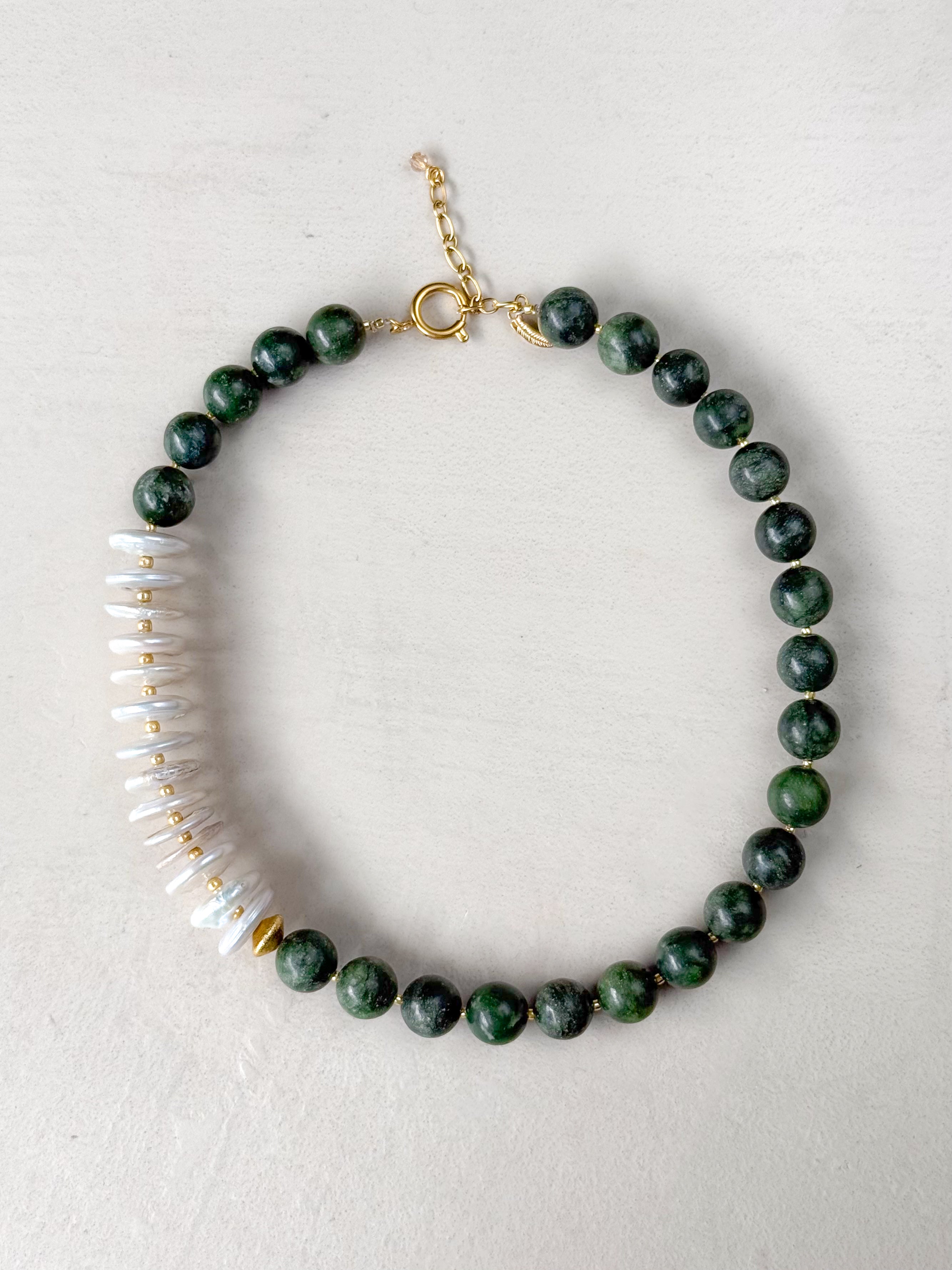 Pistachio Pearl Necklace