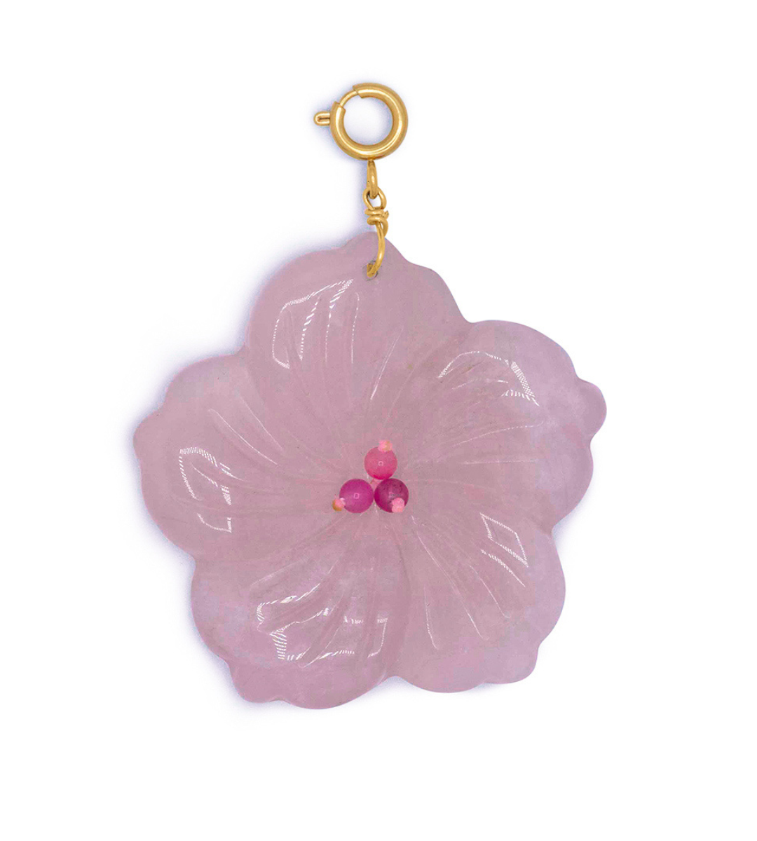 Aloha Flower Charm Pink