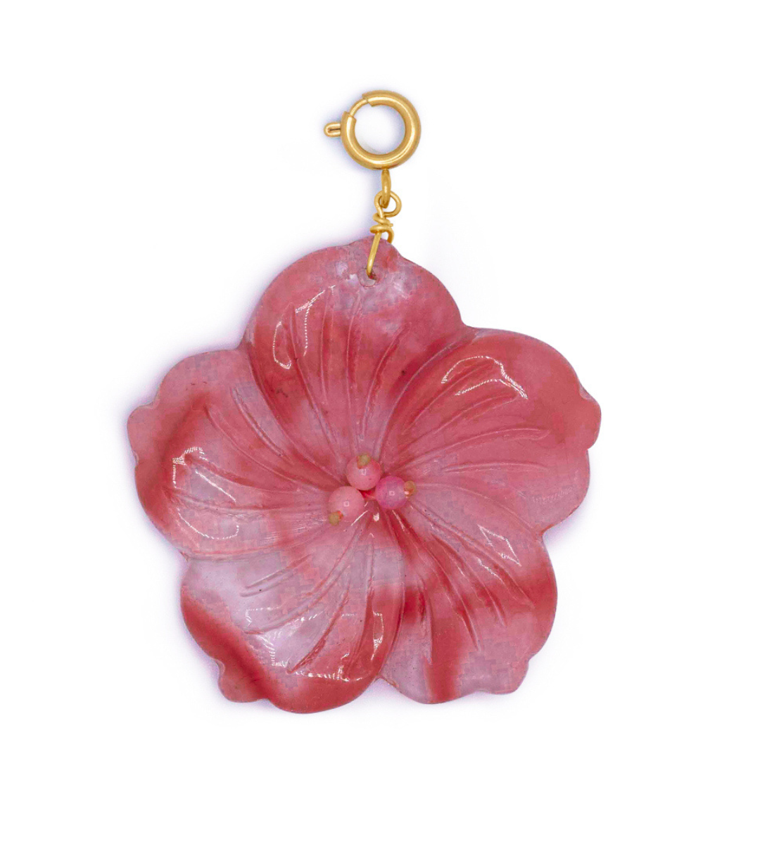 Aloha Flower Charm Red