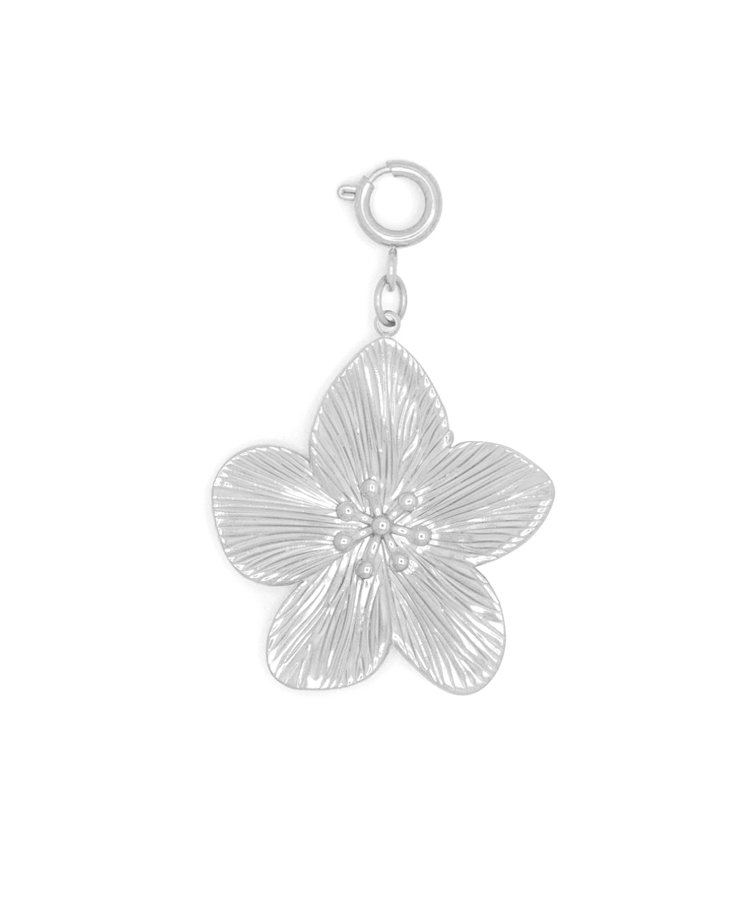 Silver Flower Charm