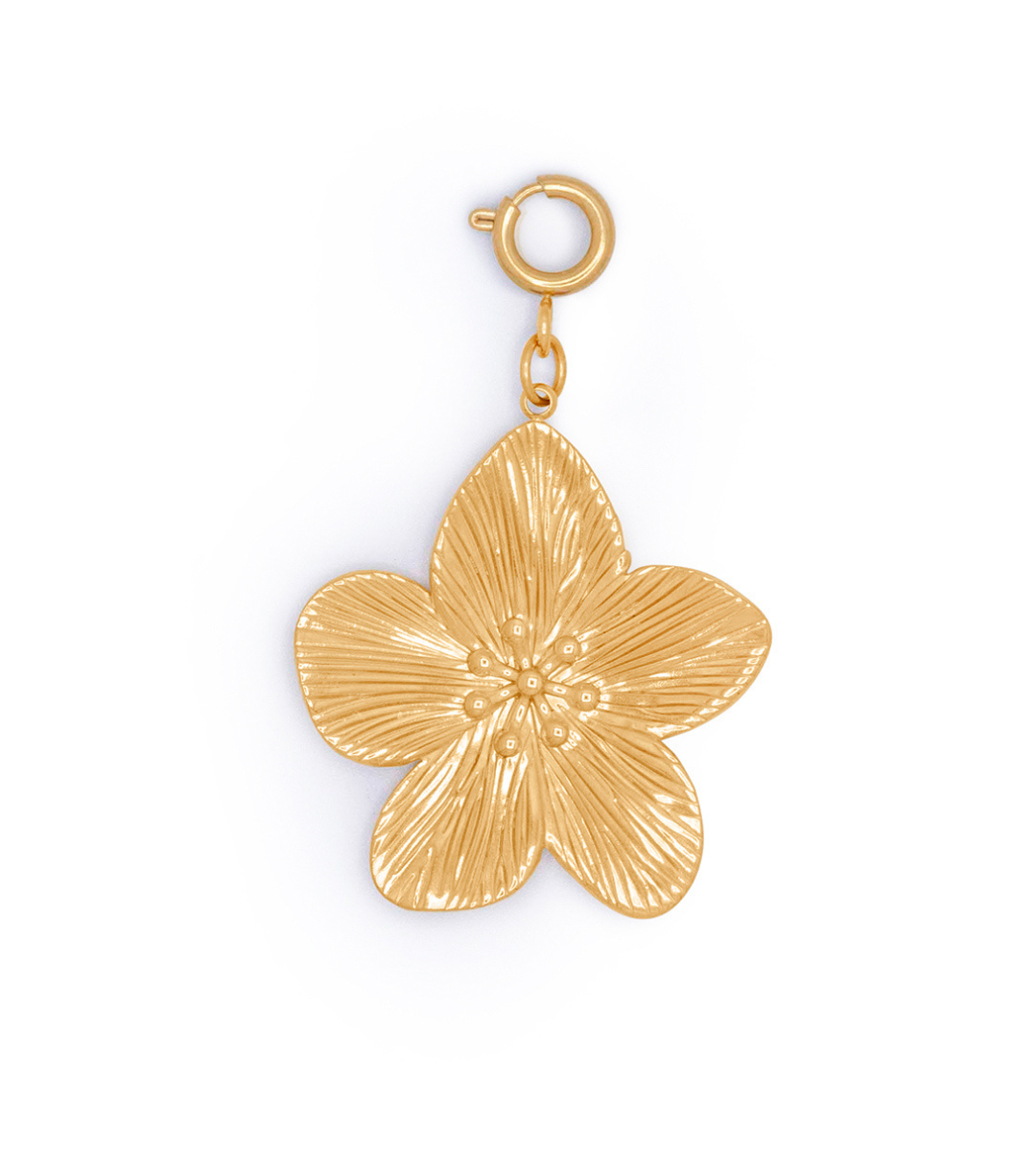 Golden Flower Charm