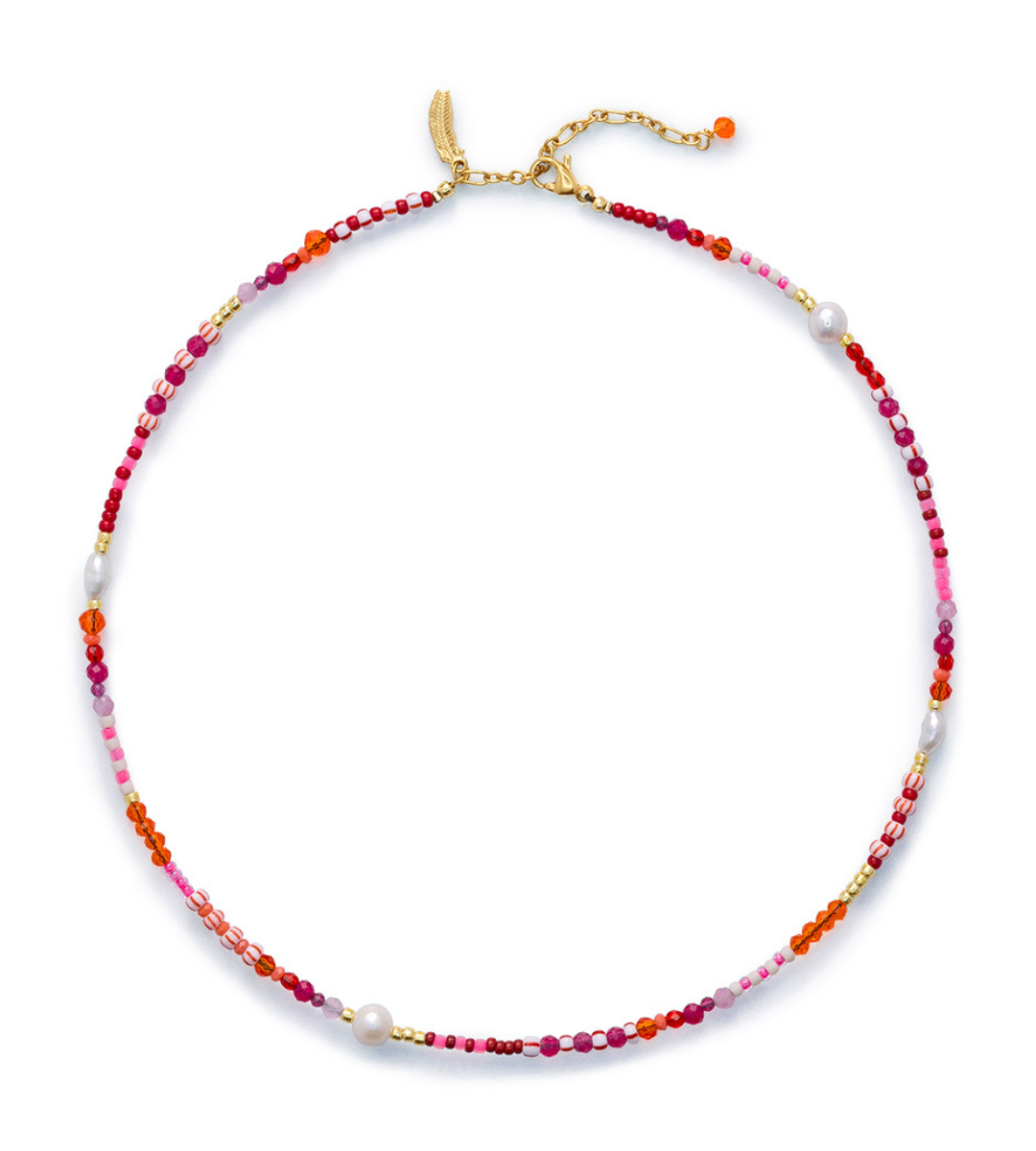 Hula Necklace Red