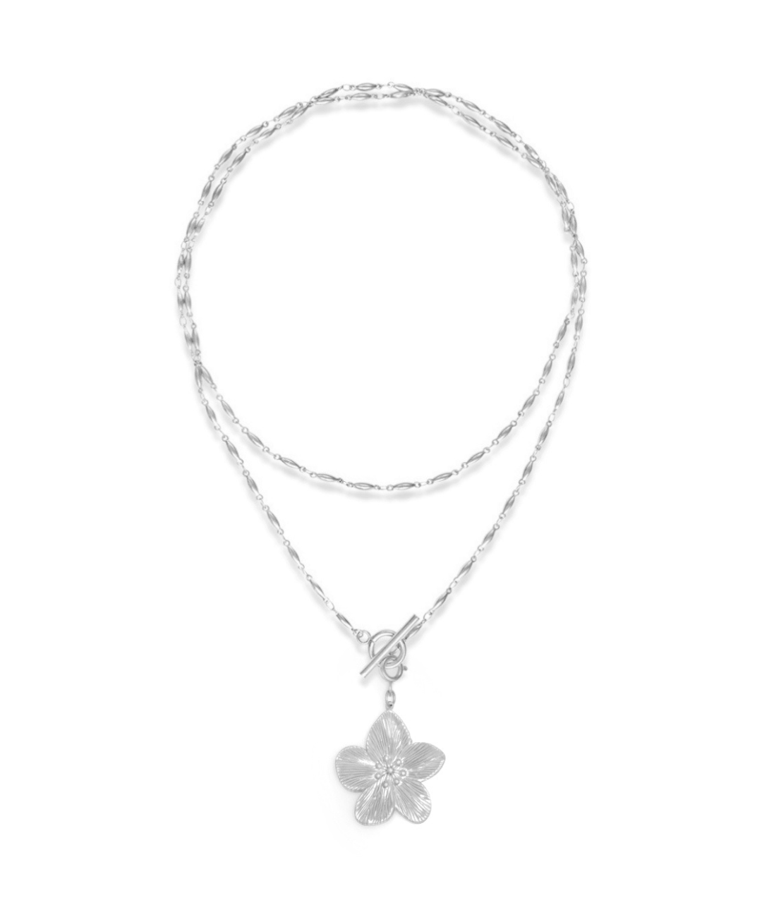 Silver Flower Necklace