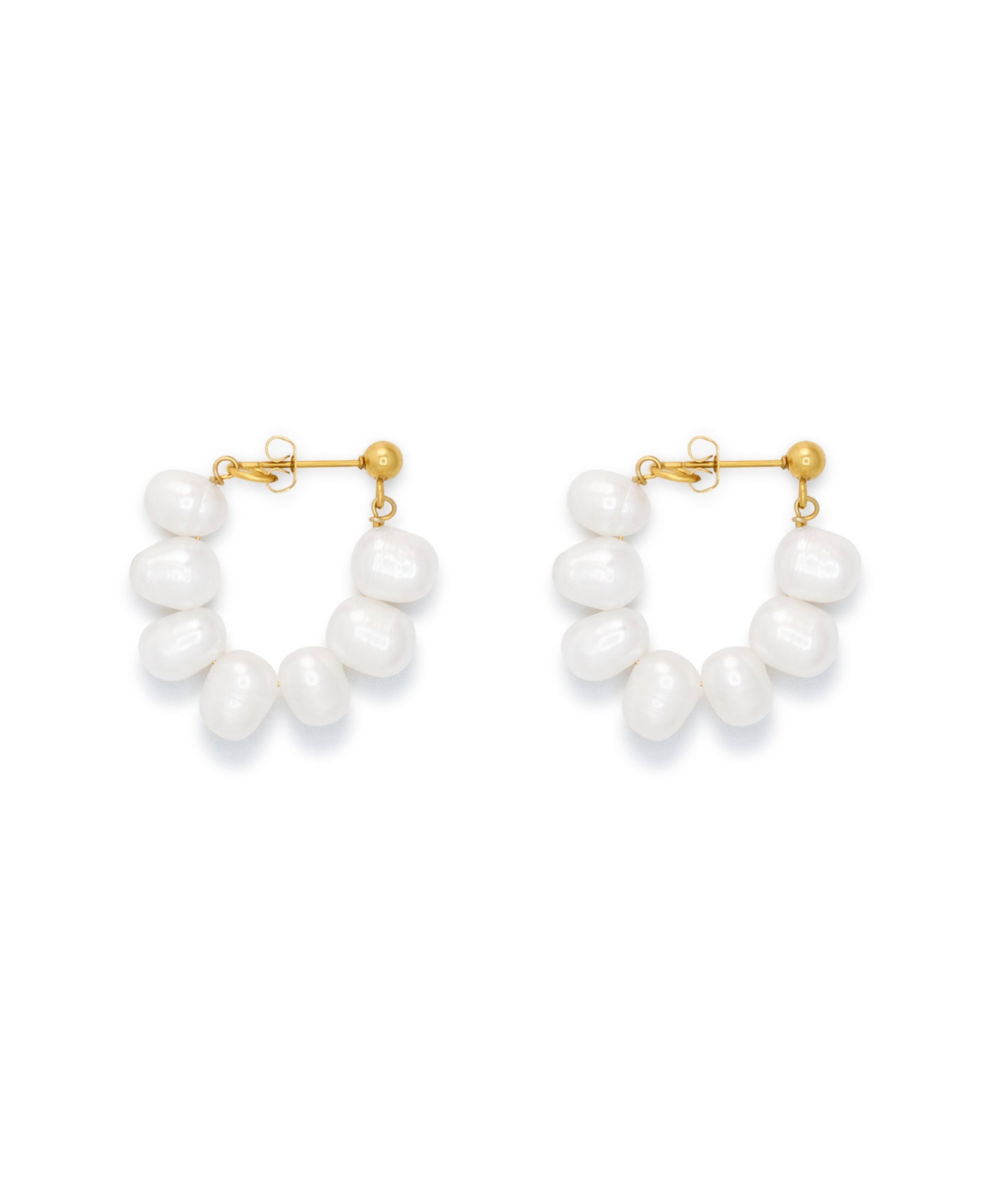 Pearl Petal Earrings